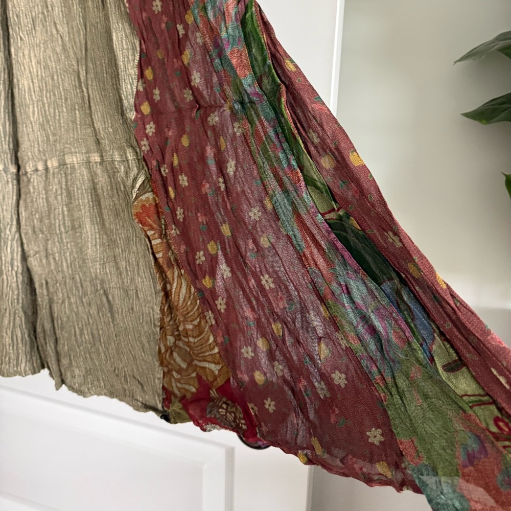 Young Threads Boho Patchwork Wide-Leg Pants Festi… - image 5